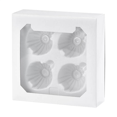 Logo trade promotional giveaway photo of: Christmas Bauble Ø 6 cm - set of 4 - Made in Europe