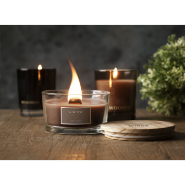 Logo trade corporate gift photo of: Wooosh Flame Scented Candle Dark Amber