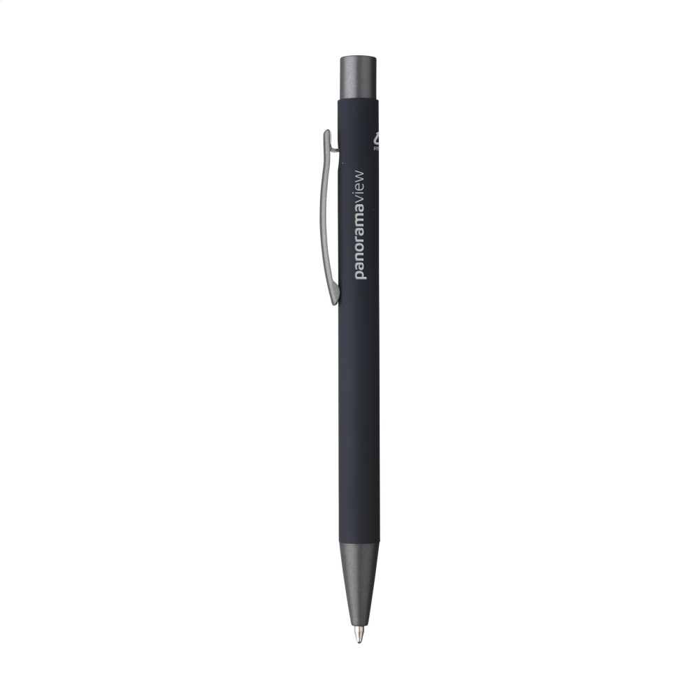 Logo trade corporate gift photo of: Brady Soft Touch Recycled Alu pens