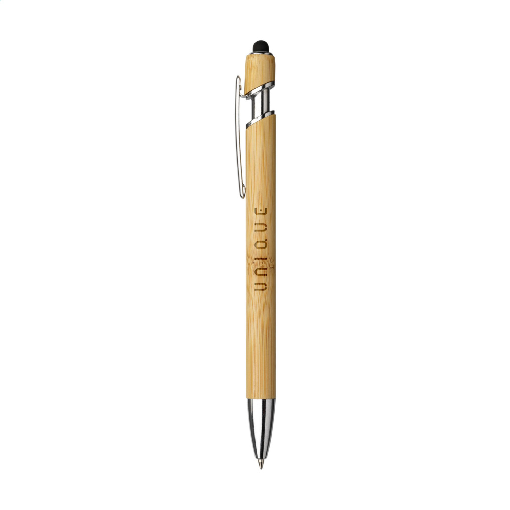 Logo trade advertising product photo of: Luca Touch Bamboo stylus pen