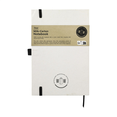 Logo trade advertising products image of: Milk-Carton Paper Notebook A5