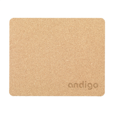 Logo trade business gifts image of: Lisbao Cork Mousepad