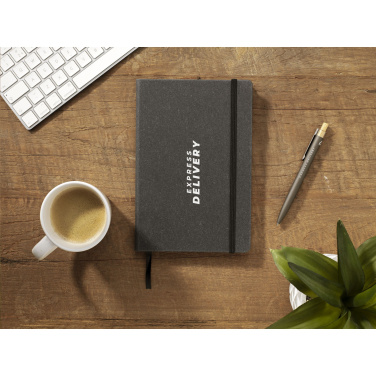 Logotrade corporate gift picture of: Montana Recycled Leather Paper Notebook A5
