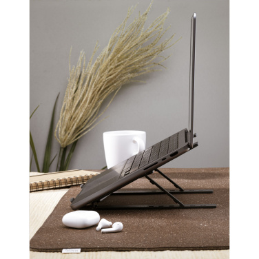 Logo trade promotional gifts picture of: Standby GRS Recycled Alu Laptop Stand