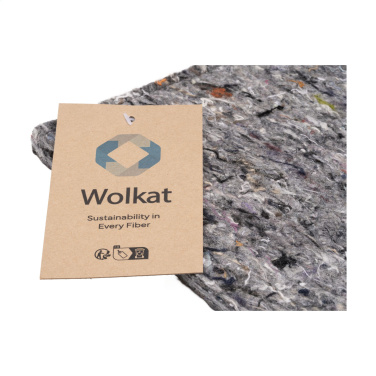 Logo trade promotional merchandise photo of: Wolkat Tangier Recycled Textile Mousepad