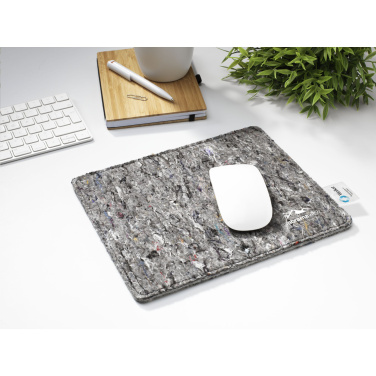 Logo trade business gifts image of: Wolkat Tangier Recycled Textile Mousepad