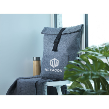 Logo trade corporate gifts image of: Nolan GRS RPET Felt backpack