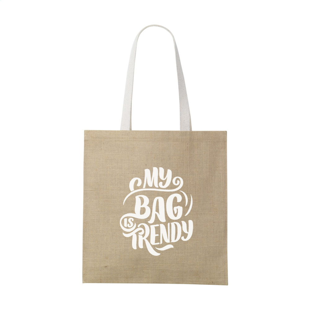 Logo trade promotional products image of: Madrid Jute Shopper bag