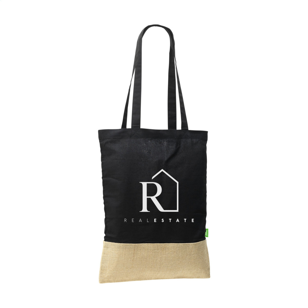 Logotrade corporate gift image of: Combi Organic Shopper (160 g/m²) bag