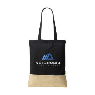 Logo trade corporate gift photo of: Combi Organic Shopper (160 g/m²) bag