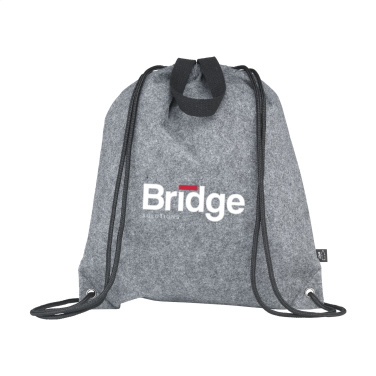 Logo trade promotional gifts image of: GRS RPET Felt PromoBag Plus backpack