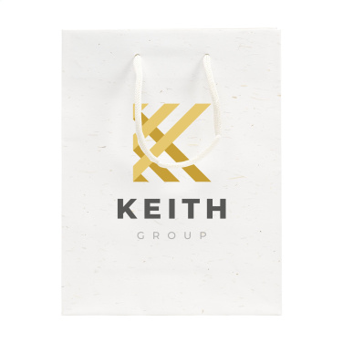 Logo trade advertising product photo of: Leaf It Bag recycled with straw fibres (180 g/m²) S