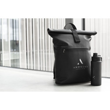 Logotrade promotional giveaways photo of: Lennon Roll-Top Recycled Backpack