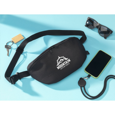 Logo trade corporate gift photo of: Huckle Belt Bag GRS RPET waist bag
