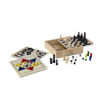 Logo trade promotional items picture of: WoodGame 5-in-1 game set