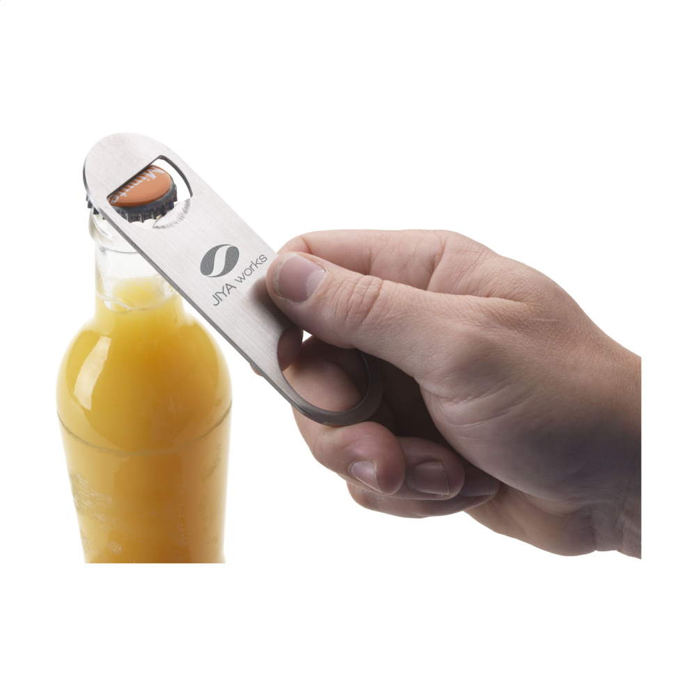 Logo trade promotional gift photo of: CrownTop Metal Opener Metal