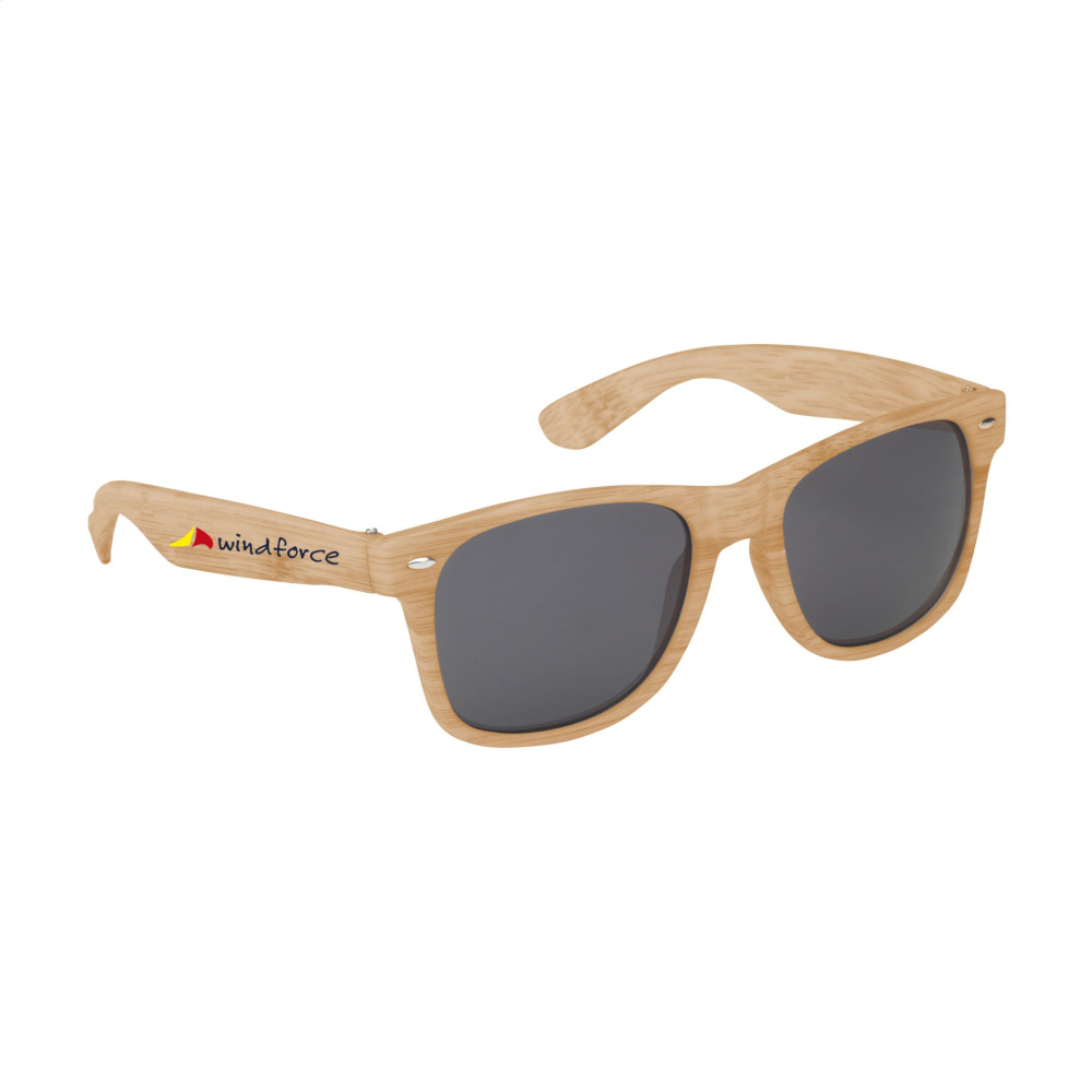 Logo trade promotional giveaways picture of: Looking Bamboo sunglasses