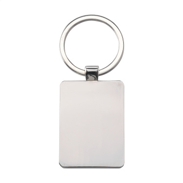 Logotrade advertising product picture of: Bamboo Key Rectangle keyring