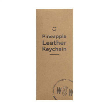 Logo trade promotional items picture of: Vegan Pineapple Leather Keyring