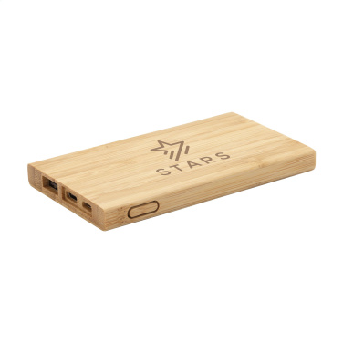 Logo trade business gift photo of: Bamboo 4000 Powerbank external charger