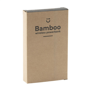 Logotrade promotional item picture of: Bamboo 8000 Wireless Powerbank wireless charger
