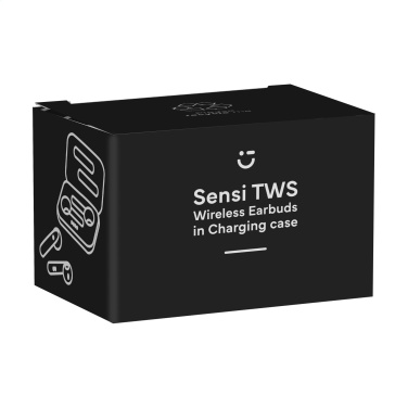 Logo trade promotional gift photo of: Sensi TWS Wireless Earbuds in Charging Case