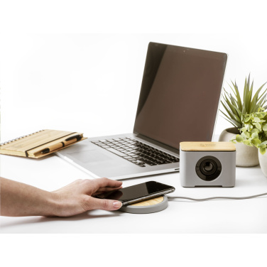 Logo trade promotional merchandise photo of: Lidos Stone ECO 10W Wireless Charger