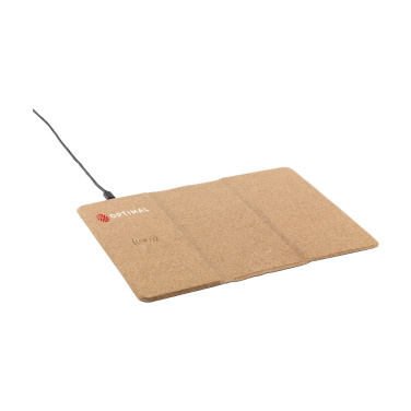 Logotrade advertising products photo of: Cork Wireless Charging Mousepad