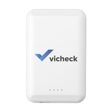 Logo trade advertising products image of: Force Magnetic RCS Recycled Wireless Powerbank 5000