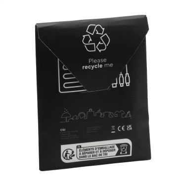 Logo trade corporate gifts image of: Charging Cable RCS Recycled ABS-TPE