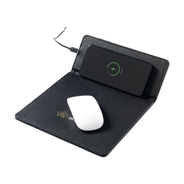 Logotrade promotional merchandise picture of: RCS Recycled Wireless Charging Mousepad