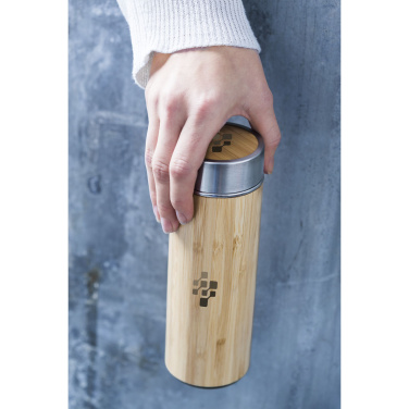 Logotrade advertising product image of: Osaka 360 ml bamboo thermo bottle/thermo cup