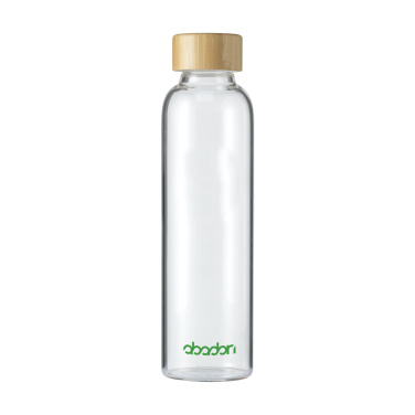 Logotrade advertising product image of: Senga Glass Bamboo 500 ml drinking bottle