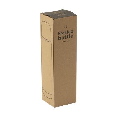 Logo trade business gift photo of: Frosted Bottle RCS Recycled Steel 500 ml thermo bottle