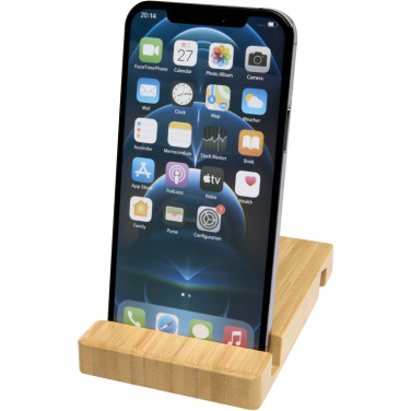 Logotrade advertising product picture of: Bubup bamboo 2-angled tablet and phone stand