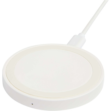 Logo trade promotional products picture of: Freal 15W recycled plastic wireless charging pad