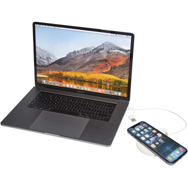 Logotrade corporate gift image of: Freal 15W recycled plastic wireless charging pad