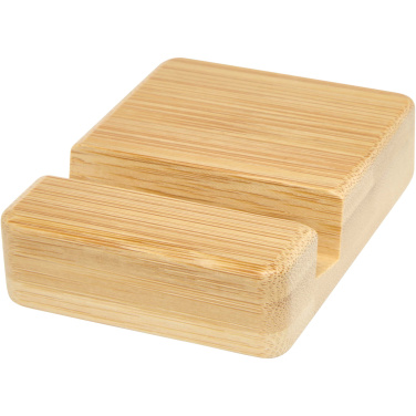Logo trade promotional gift photo of: Ebla bamboo phone stand