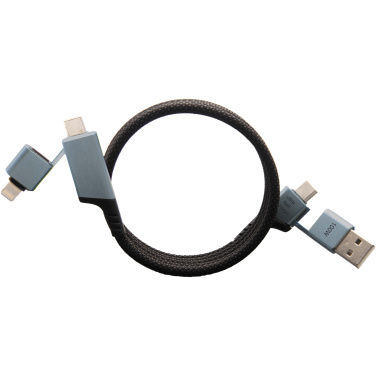 Logotrade promotional item image of: SCX.design C52 100W 4-in-1 rPET magnetic ultra fast charging cable 