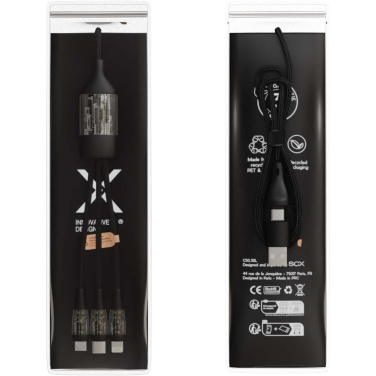 Logo trade advertising products image of: SCX.design C50 5-in-1 fast charging 100W/5A cable with digital display