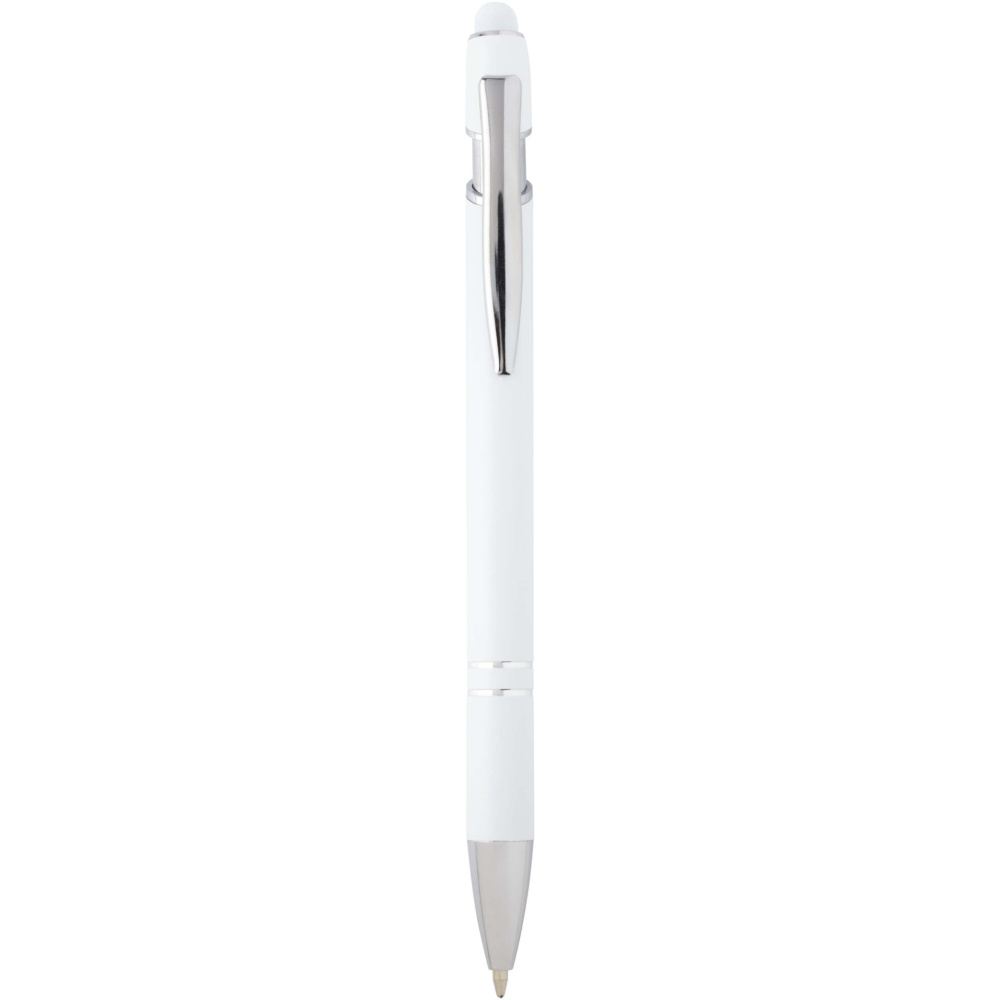 Logo trade business gift photo of: Kish ballpoint pen with silver finish (blue ink)