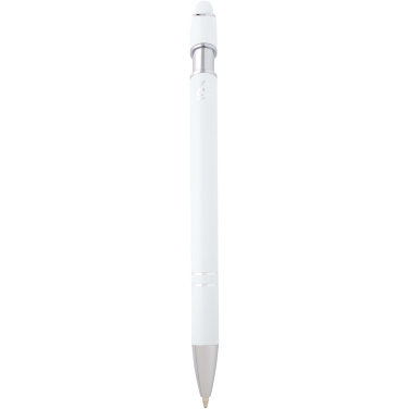 Logo trade promotional items image of: Kish ballpoint pen with silver finish (blue ink)