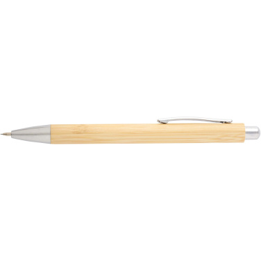 Logotrade advertising products photo of: Oblys bamboo ballpoint pen and mechanical pencil set (black ink)