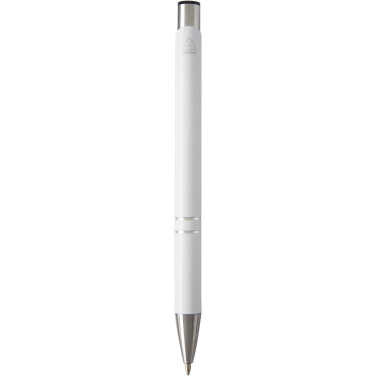 Logotrade promotional product picture of: Moneta recycled aluminium ballpoint pen (blue ink)