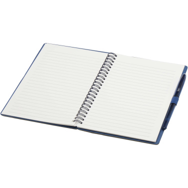 Logo trade business gift photo of: Slate reusable soft cover notebook and pen set (black ink)