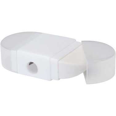 Logo trade promotional items image of: Velvi pencil sharpener with eraser 