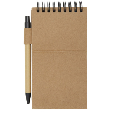 Logo trade advertising products image of: Flipper sticky notepad with ballpoint pen (black ink)