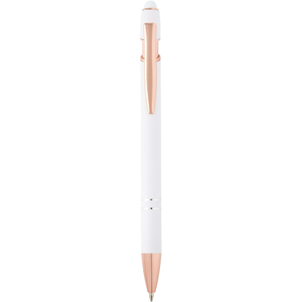 Logo trade promotional item photo of: Nanna ballpoint pen with rose gold finish (black ink)