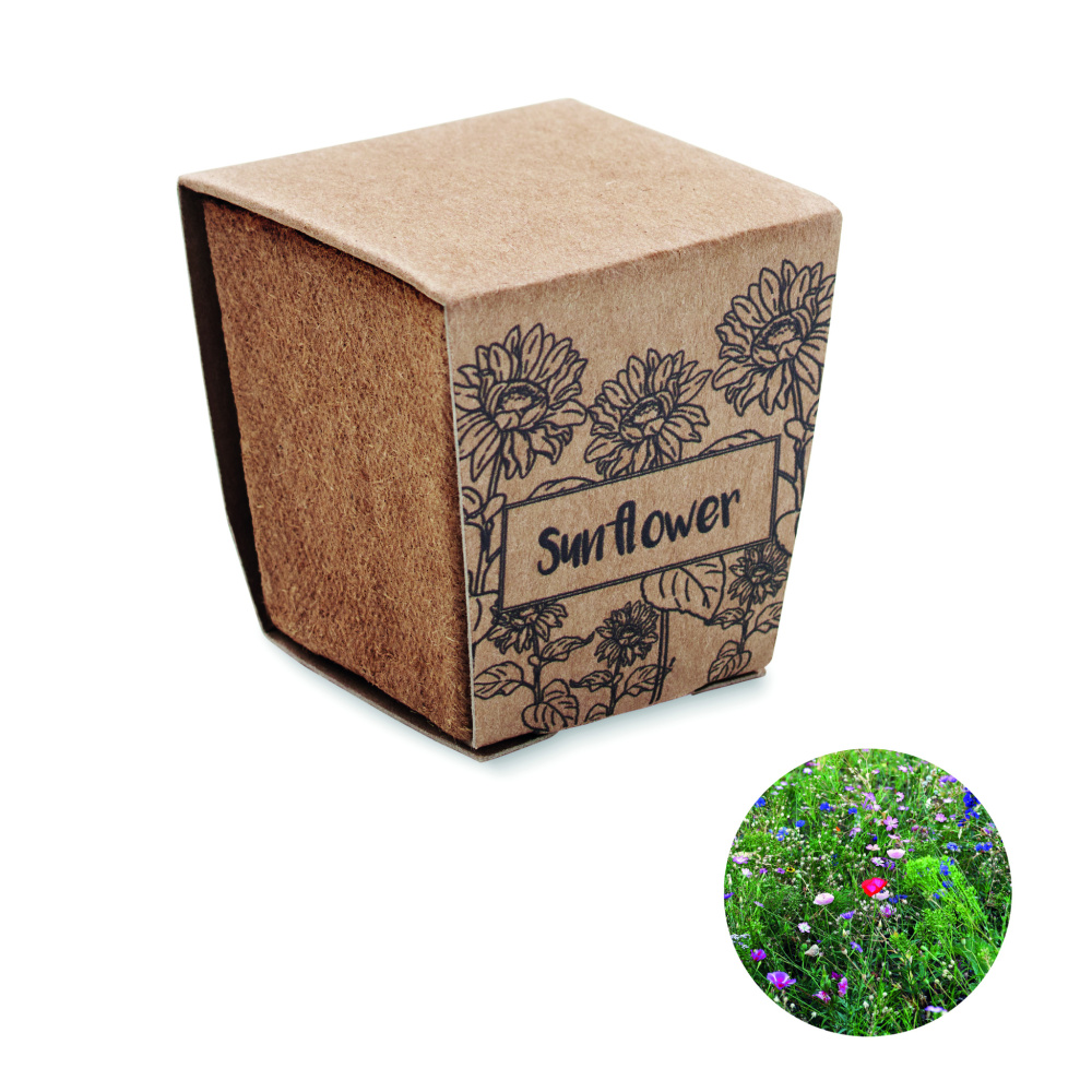 Logo trade promotional merchandise photo of: Sunflower growing kit