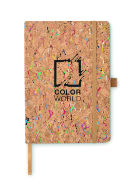 Logo trade promotional gift photo of: A5 cork coloured notebook